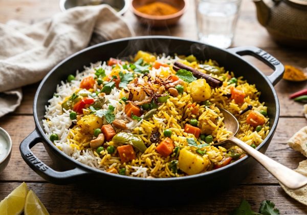  Biryani Végétarien aux Légumes & Épices Indiennes
