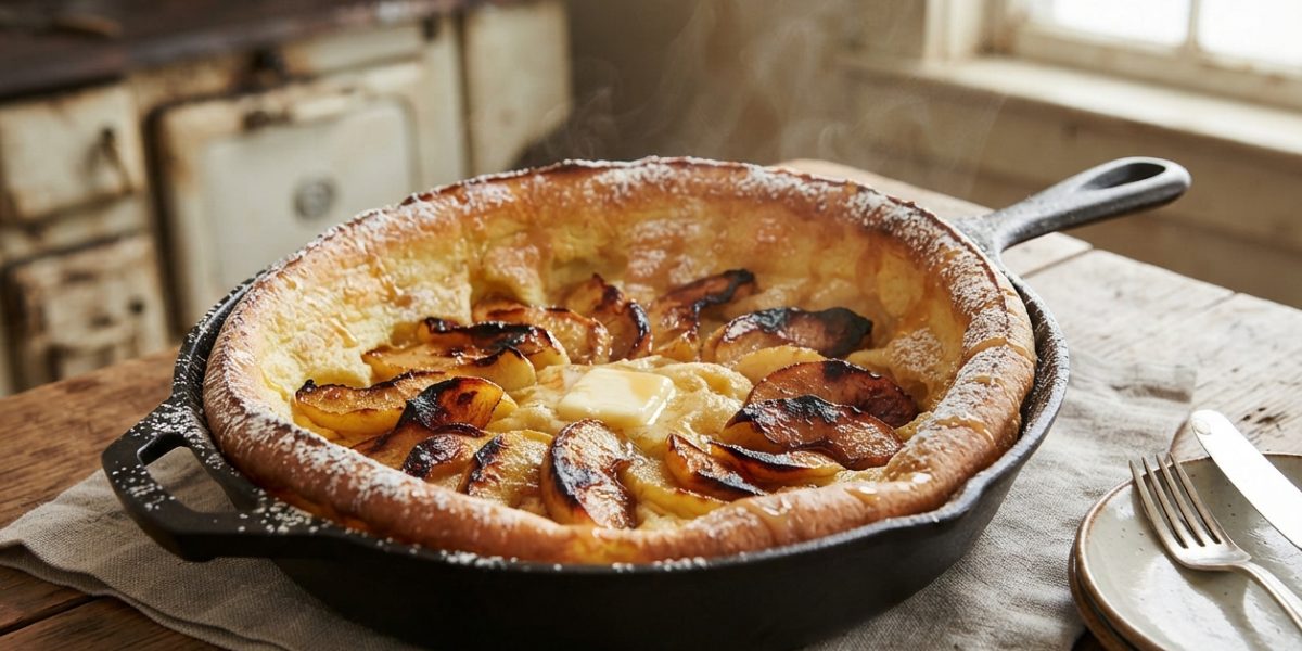 Crêpes Moelleuses Soufflées aux Pommes
