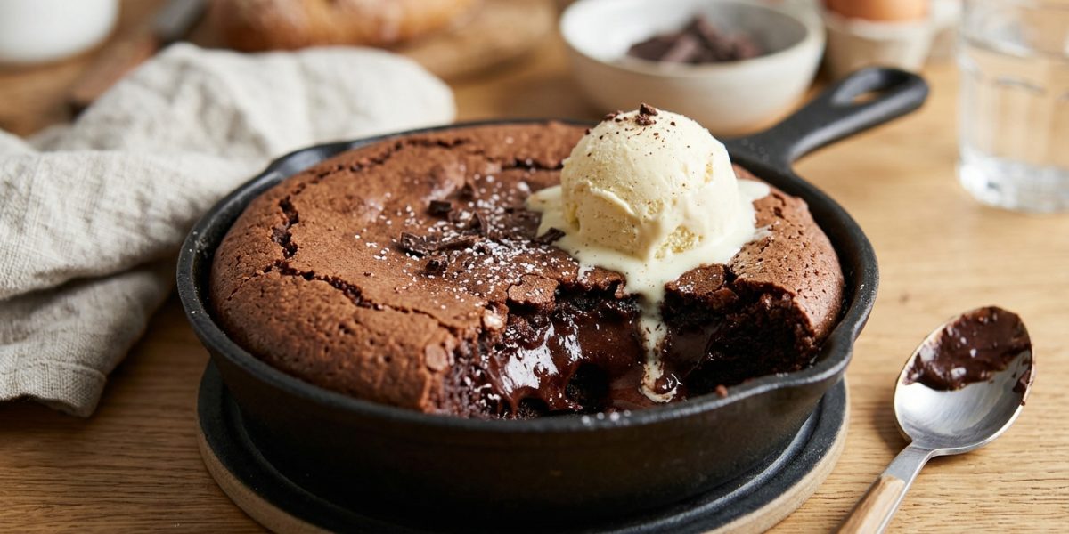 Fondant au Chocolat à la Poêle (Sans Four)