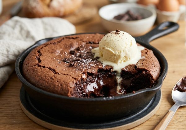 Fondant au Chocolat à la Poêle (Sans Four)