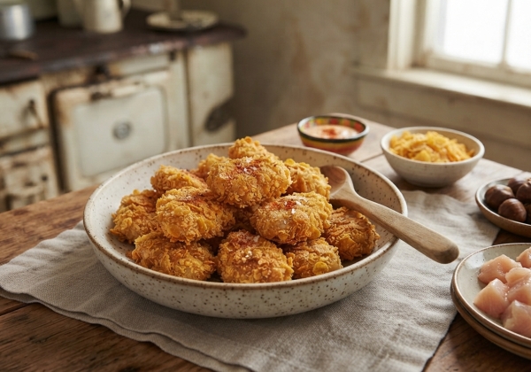 Nugget de Poulet Maison en Croûte de Corn-Flakes