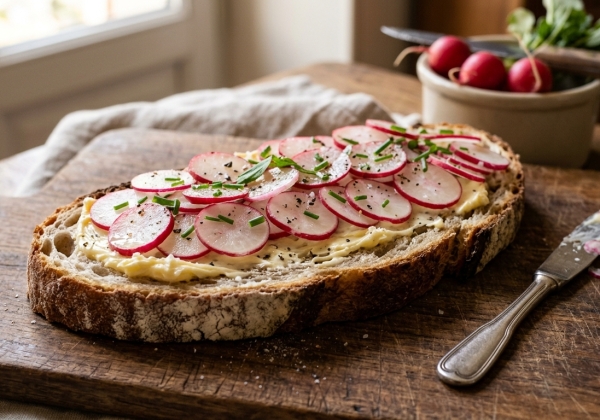 Pain de Radis au Beurre Demi-Sel