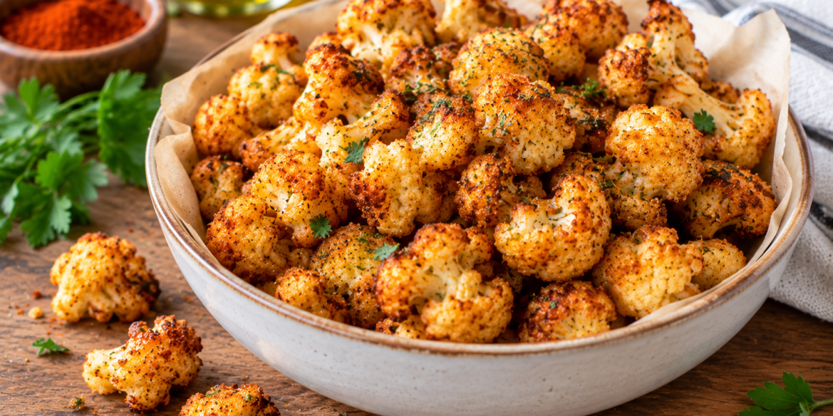 Pop-Corn de Chou-Fleur Rôti aux Épices