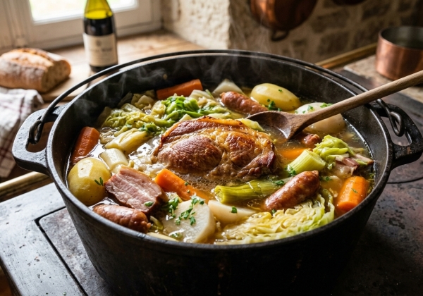 Potée au Chou et Palette de Porc Fumé