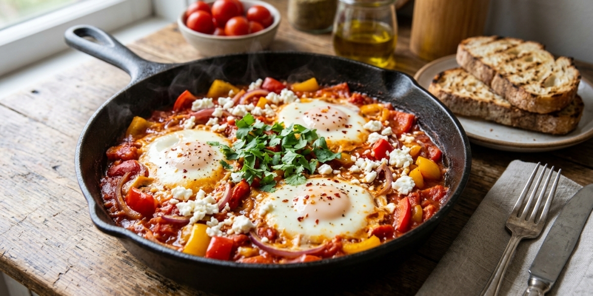 Shakshuka aux Poivrons et Féta