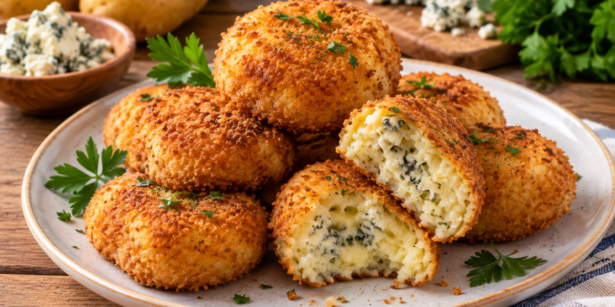Croquettes de Pomme de Terre au Bleu d&rsquo;Auvergne