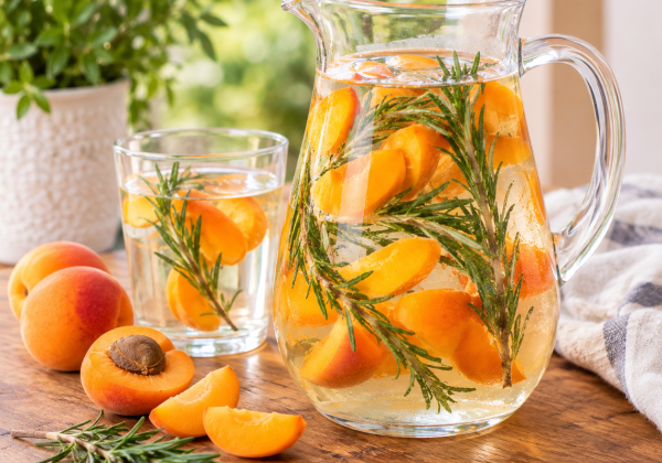  Detox Water Abricot Romarin